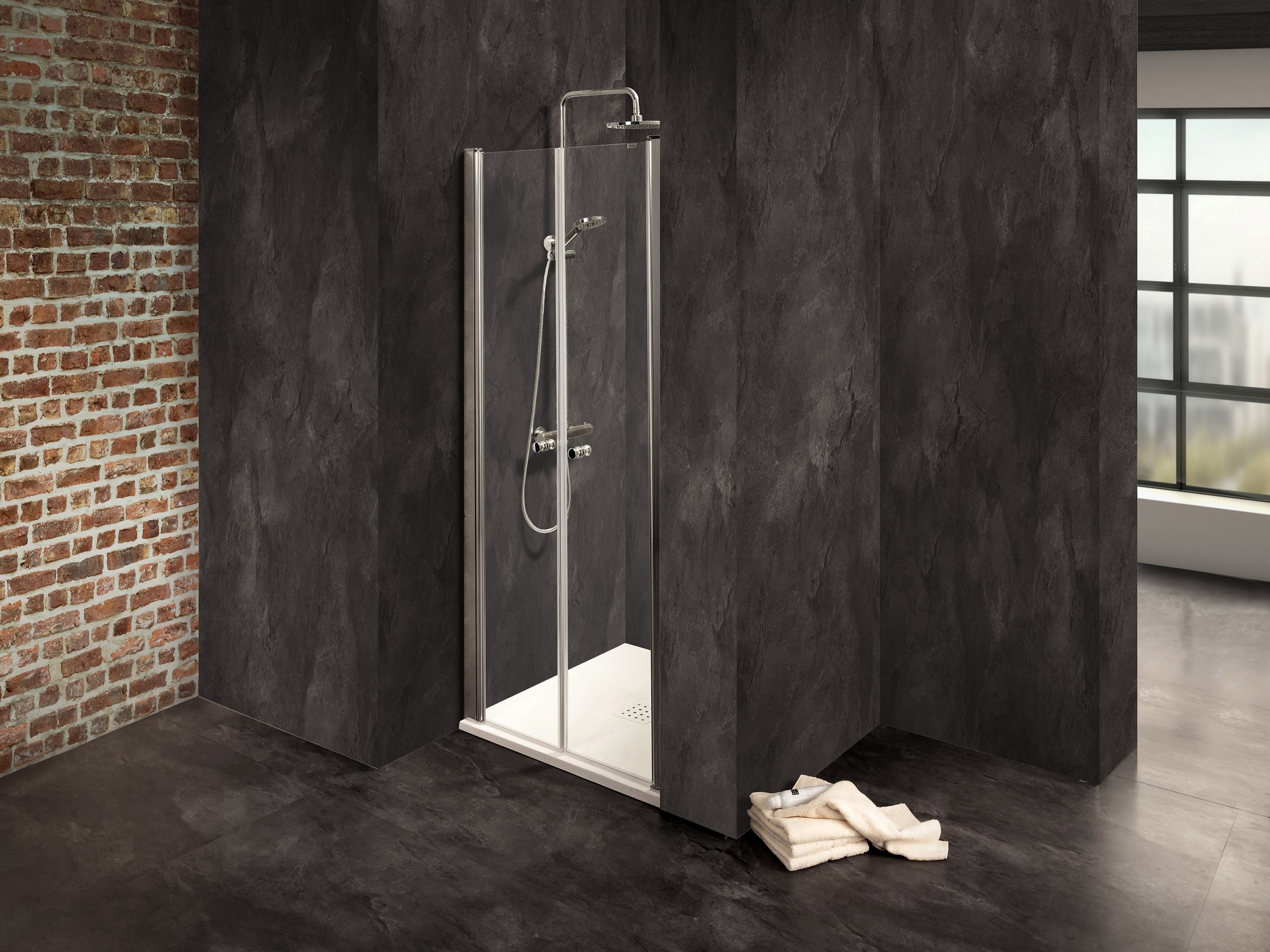 Duschkabine/Duschabtrennung Dusbad  Vital 2 / zweiteilige Pendeltür in Nische    800mm Duschkabine/Duschabtrennung Dusbad  Vital 2 / zweiteilige Pendeltür in Nische    800mm