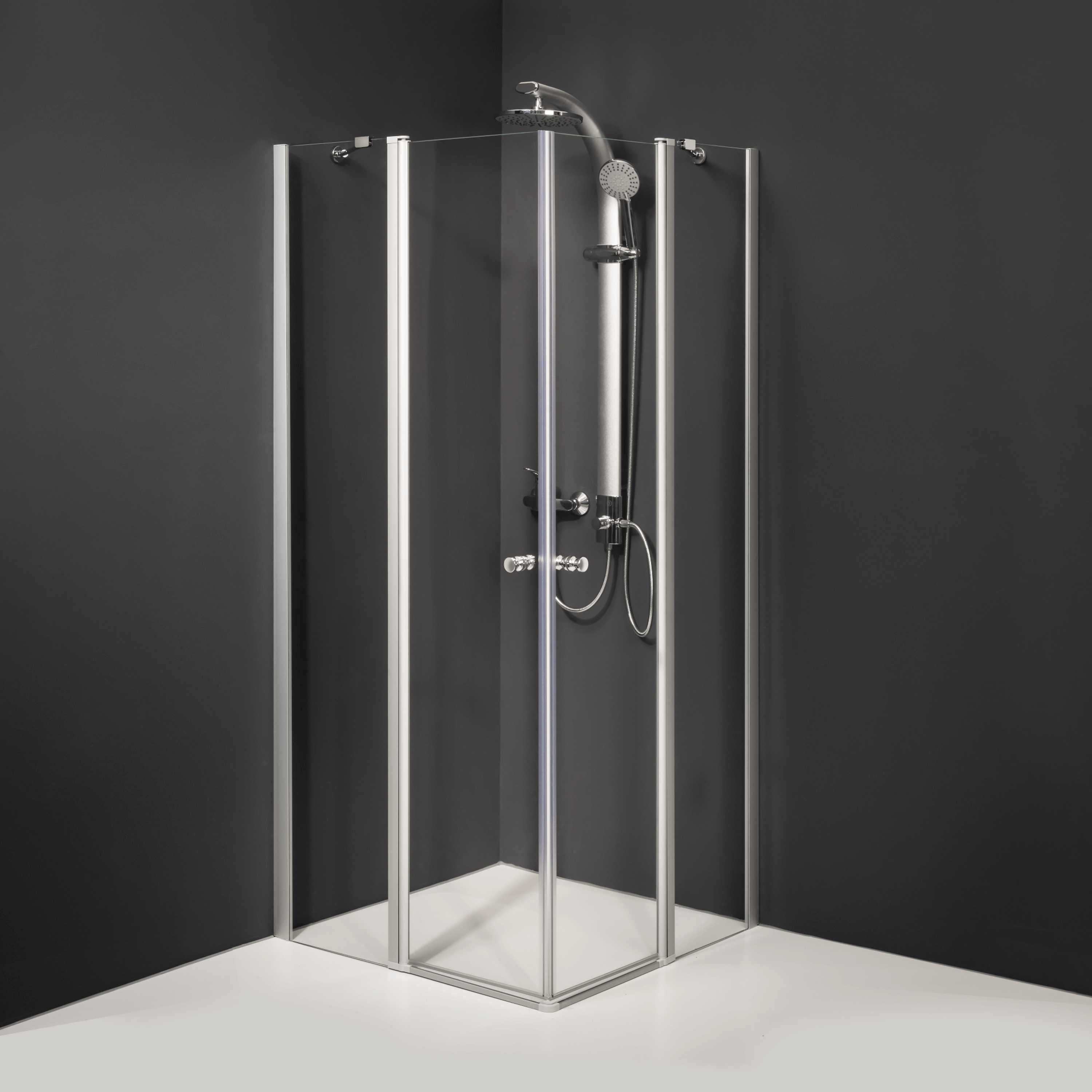 Duschkabine/ Duschabtrennung Dusbad Vital 5 Eckeinstieg Pendeltür an Festteil 4 teilig 80x80cm Duschkabine/ Duschabtrennung Dusbad Vital 5 Eckeinstieg Pendeltür an Festteil 4 teilig 80x80cm