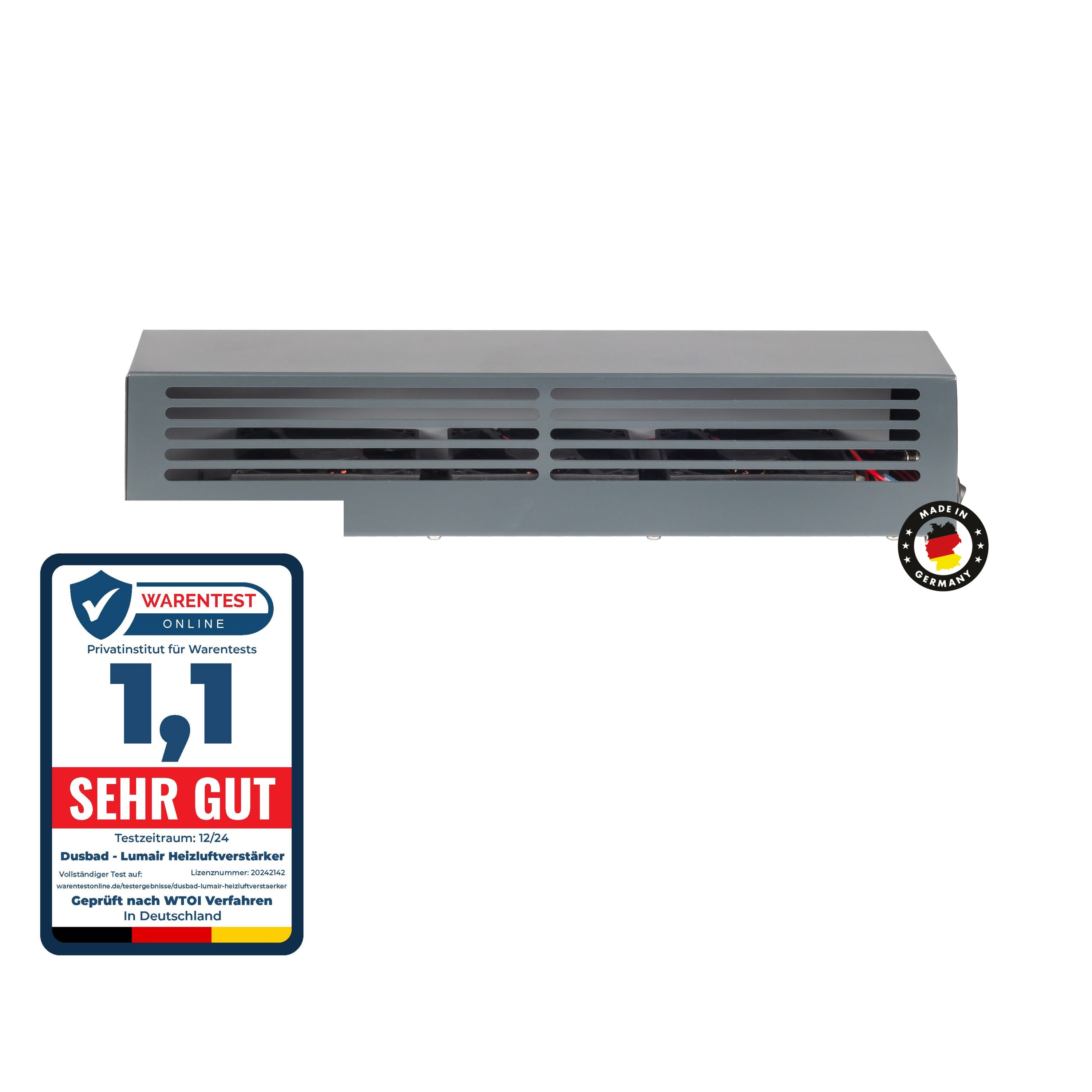 Lumair 30 Heizluftverstärker / Ventilator Anthrazit
