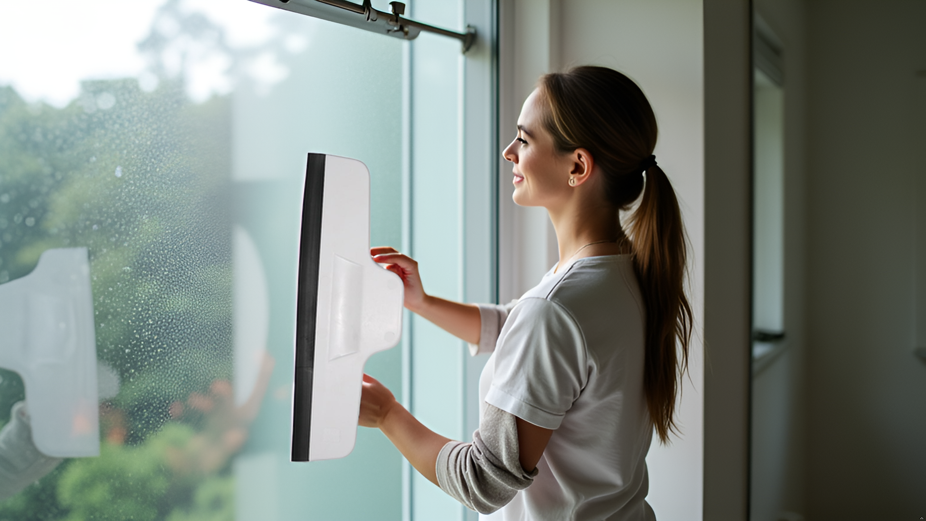 Komfort Glas&Duschabzieher für Dusche + Fenster gross Made in Germany