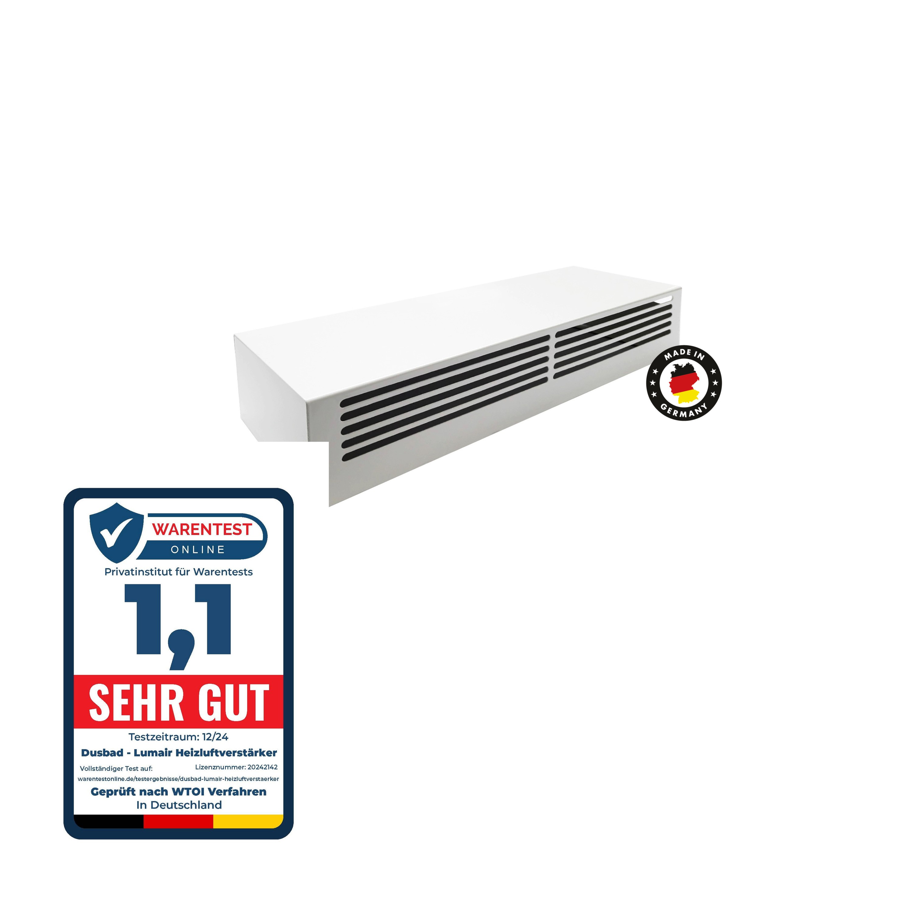 Lumair 30 Heizluftverstärker / Ventilator weiss Lumair 30 Heizluftverstärker / Ventilator weiss